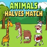 Animals Halves Match