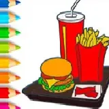 Coloring Book: Hamburger