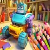 Coloring Book: Transforming Car Robot