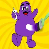 Grimace Shake Coloring Book