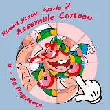 Round jigsaw Puzzle 2 - Assemble Cartoon
