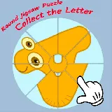 Round jigsaw Puzzle - Collect the Letter