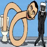 Toilet Monster Long Neck