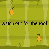 watch out for the roof