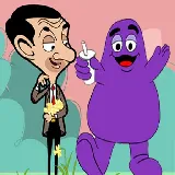 When Mr Bean meet Grimace